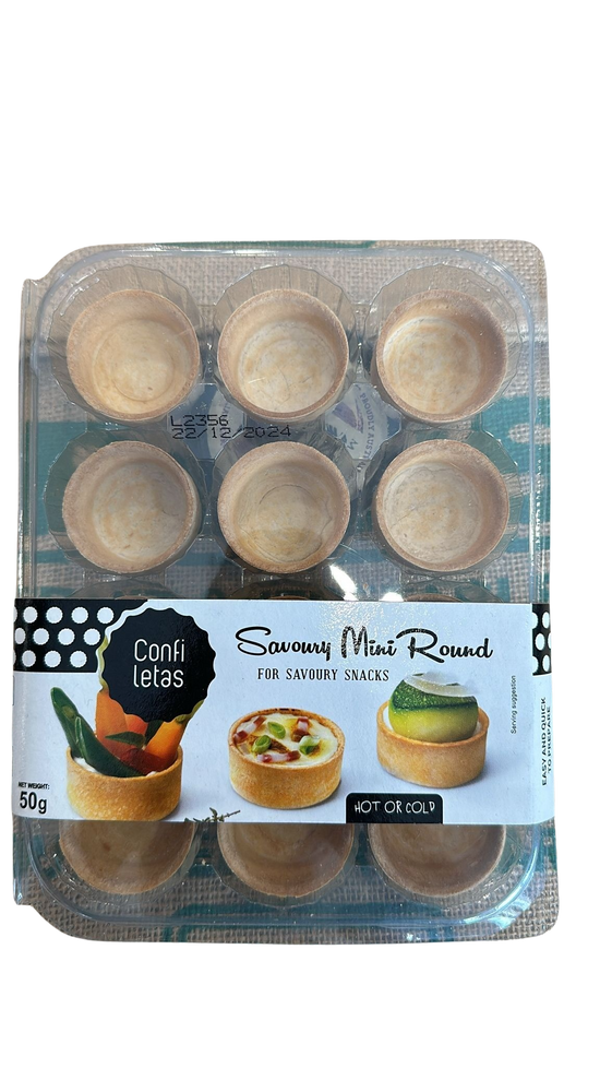 Tart-Shells Savoury Mini 12 pack ( hot or cold)