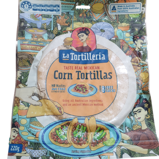 Tortillas - Corn Mexican 8 pack 220g