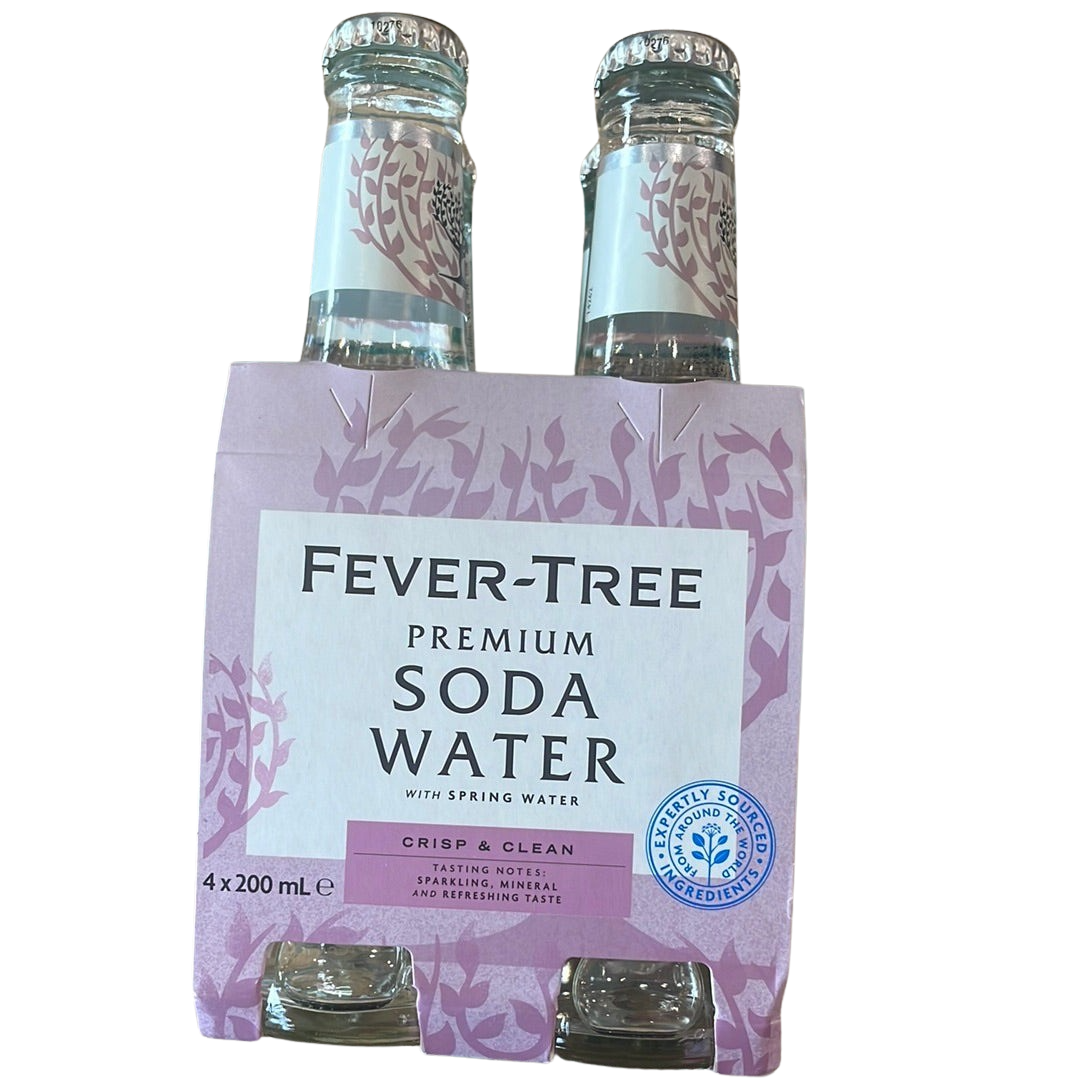 Water- Soda 4 x 200ml pack Fever Tree