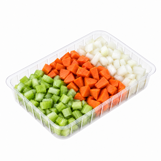 Cut Celery, Carrot & Onion Mix - Large