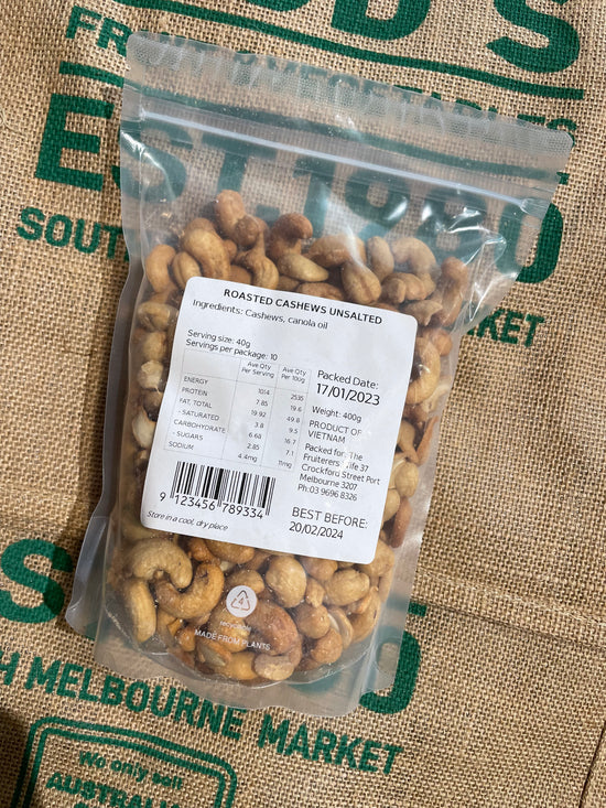 Cashews- 400g ROASTED